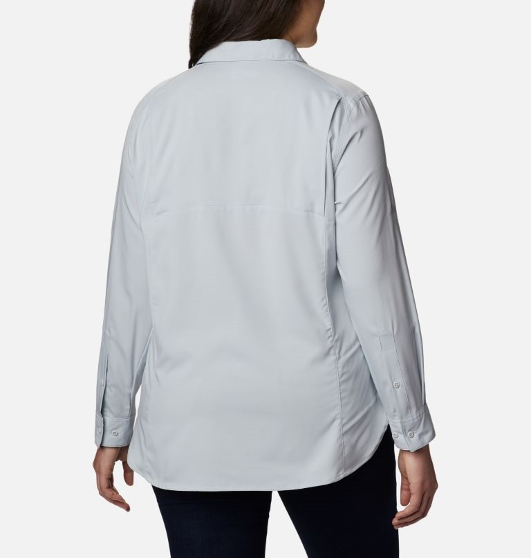 Camasa Columbia Silver Ridge Lite Long Sleeve Dama Gri Deschis | Plus Size MTS7Z9M10